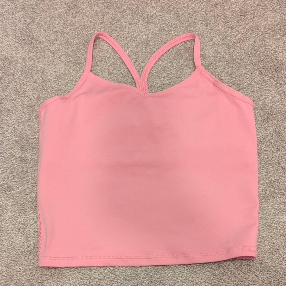 Athleta Girls Coral Pink Racerback Tank
